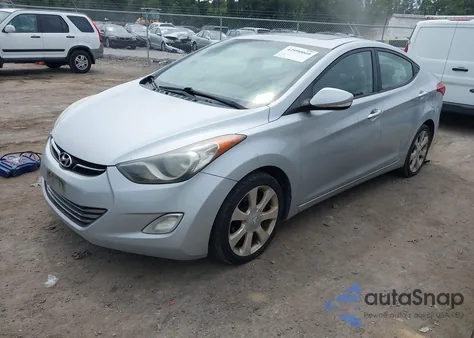 2012 Hyundai Elantra Limited z USA, uszkodzony, nr VIN 5NPDH4AE2CH093493
